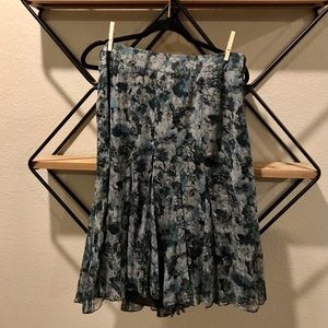 Beautiful Charter Club silk print skirt Size 14p